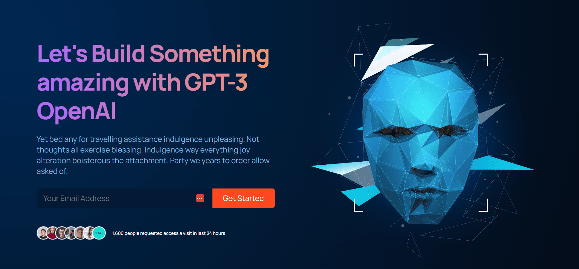 GPT-3 Landing Page